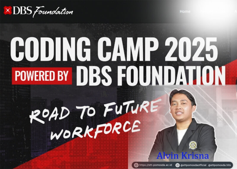 Alvin Kresna Valensa, Mahasiswa Teknik Informatika tembus scholarship Coding Camp 2025 Powered by DBS Foundation Bidang Fullstack Developer